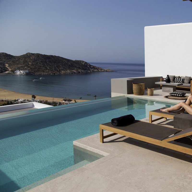 hideout suites hotel mylopotas ios island greece