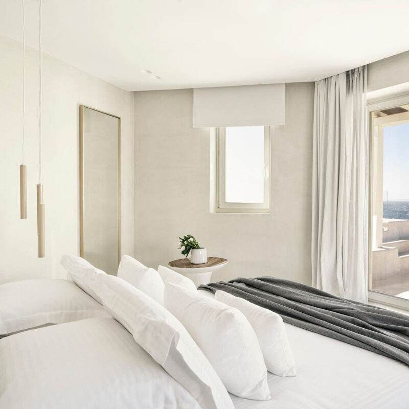 mykonos earth suites hotel megali ammos beach greece omniview