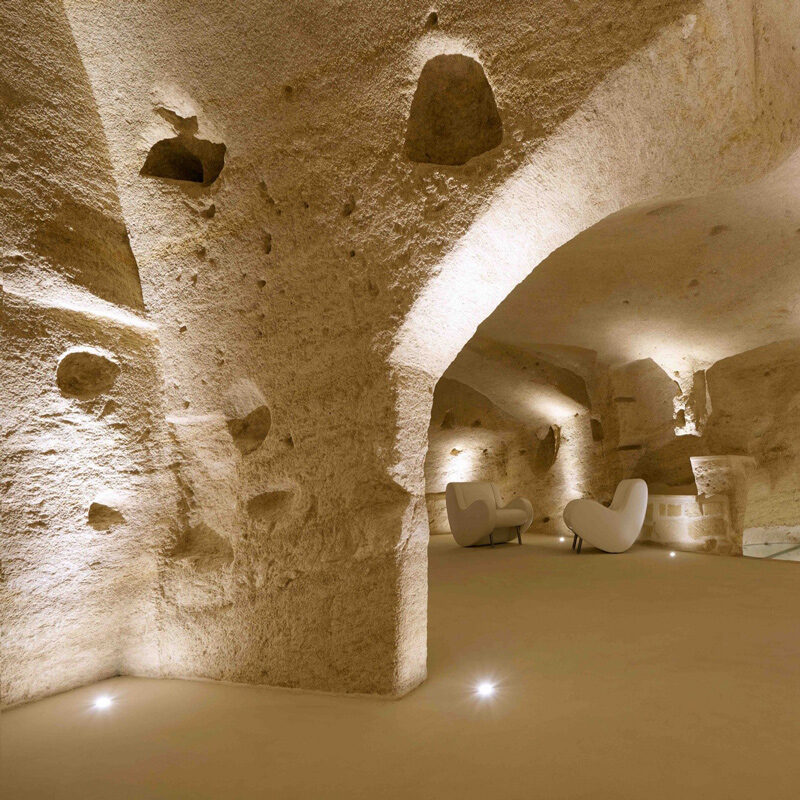 aquatio cave luxury hotel spa matera italy simone micheli